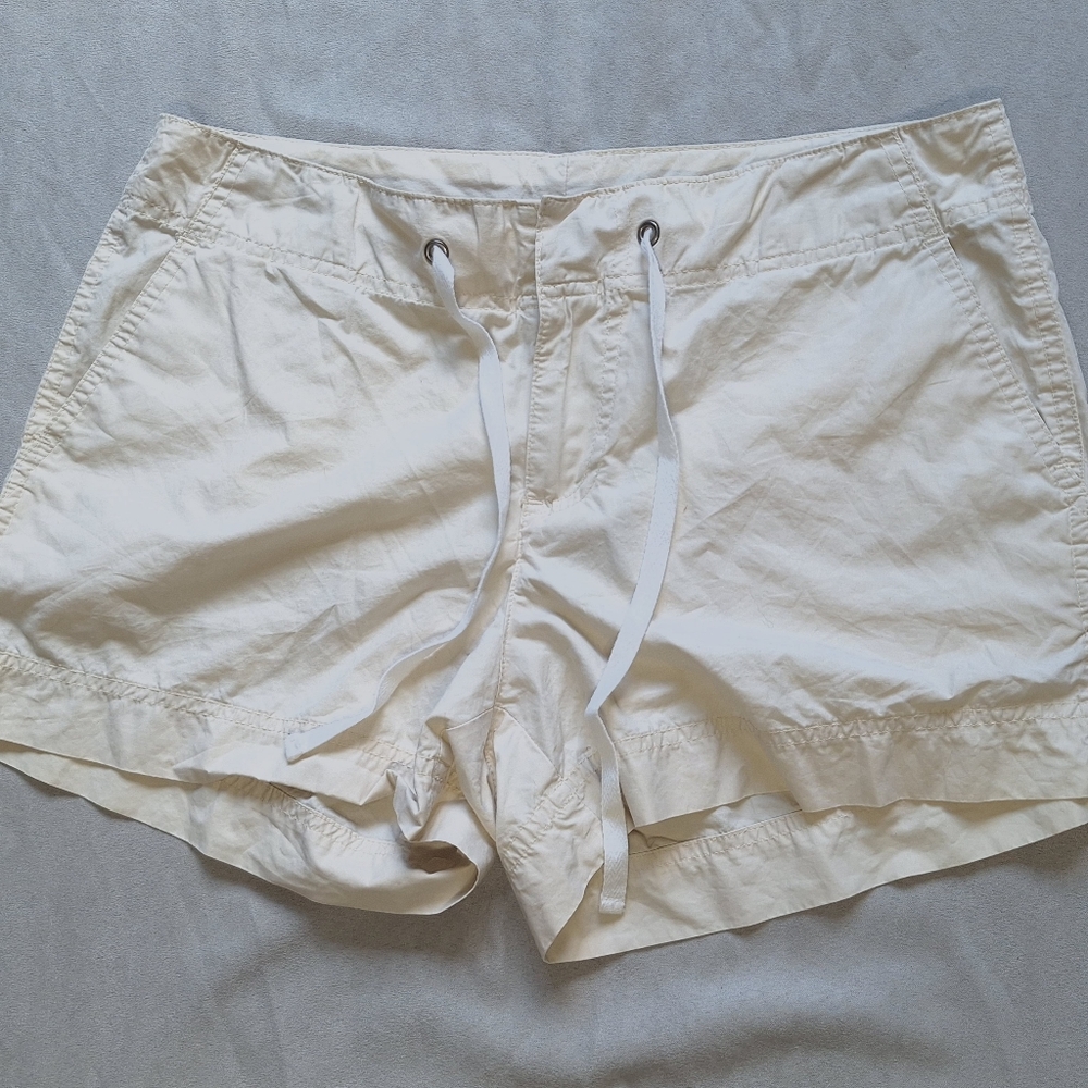 Gap Drawstring Cream Coloured Shorts, Small